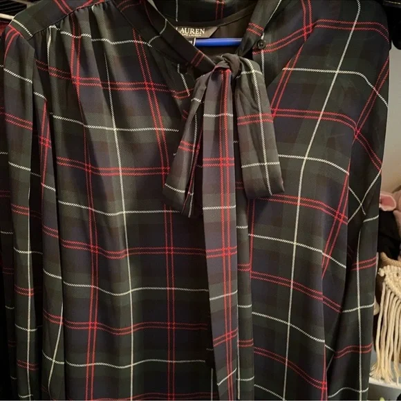 Lauren Ralph Lauren Plaid Blouse - Picture 3 of 8